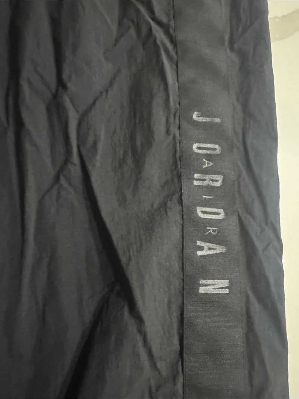 Jordan Black Windbreaker Track Pants with Jumpman Detail